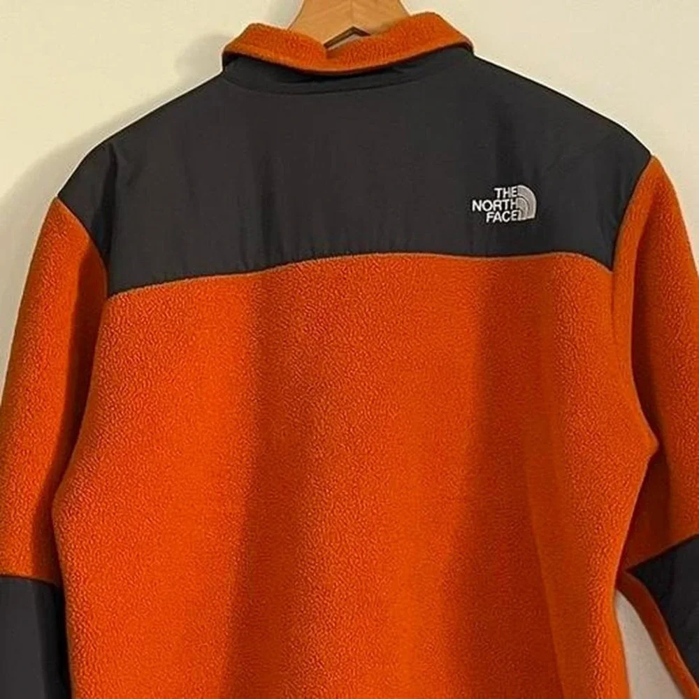 The North Face Gorpcore Orange & Black Fleece Jacket Full Zip (Youth XL / Small)